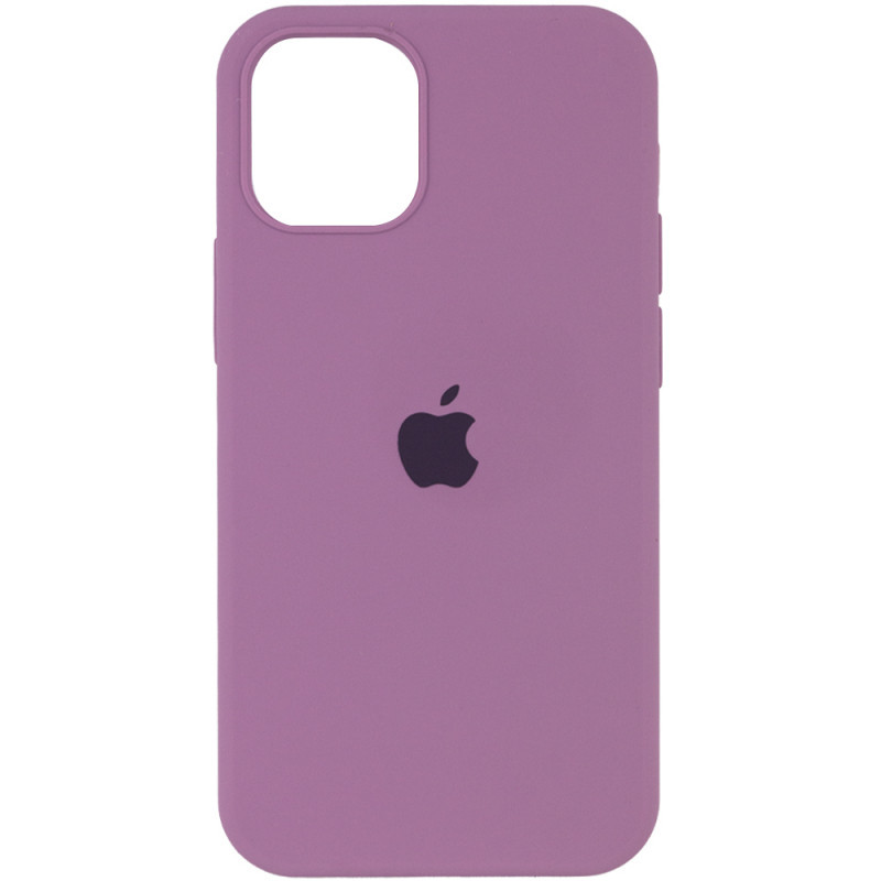 Чехол Silicone Case Full Protective (AA) для Apple iPhone 12 Pro / 12 (6.1") Лиловый / Lilac Pride, фото 1