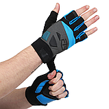 Рукавички для фітнесу та силових тренуваньTAPOUT SB168510 Чорний-синій (L-2ХL), фото 9