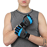 Рукавички для фітнесу та силових тренуваньTAPOUT SB168510 Чорний-синій (L-2ХL), фото 10