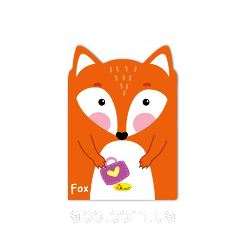 Дитячий блокнот з вушками "Fox" АП-1803-03, 24 сторінки, фото 1