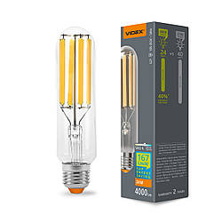 LED лампа VIDEX Filament T38F 24W E27 5000K (VL-T38F-24275)