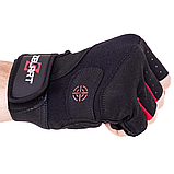 Рукавички для фітнесу та силових тренувань Zelart SB-161560 Чорний (S-2ХL), фото 5