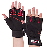 Рукавички для фітнесу та силових тренувань Zelart SB-161560 Чорний (S-2ХL), фото 10