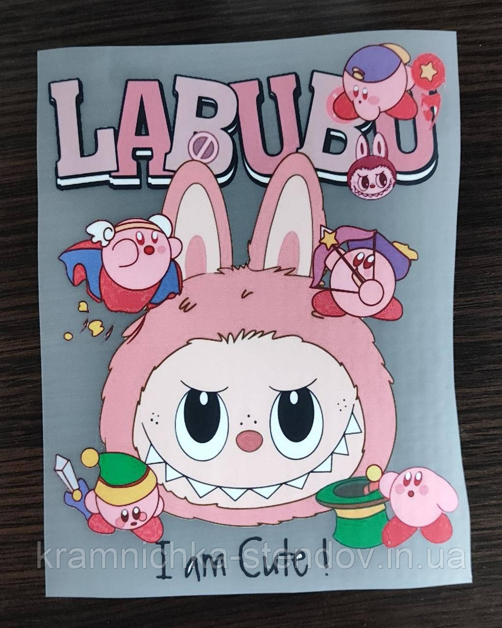 Термоналіпка на одяг "LABUBU", фото 1