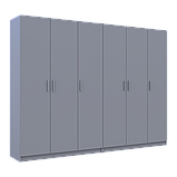 Шафа для одягу комплект Промо Сірий 3+3 ДСП 270х48х204 (80737768), фото 6