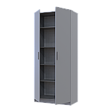 Полиця для одягу Doros Promo Сірий 3шт. 86.7х35х1.6 (80737769), фото 4