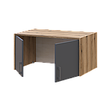 Антресоль Doros Ронді Дуб Артізан/Графіт 2 ДСП 82х52х41 (80737812), фото 3