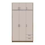Антресоль Doros Ронді Дуб Артізан/Кашемір 3 ДСП 121х52х41 (80737823), фото 4
