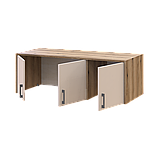 Антресоль Doros Ронді Дуб Артізан/Кашемір 3 ДСП 121х52х41 (80737823), фото 2