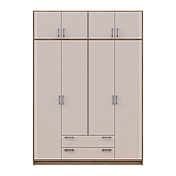 Антресоль Doros Ронді Дуб Артізан/Кашемір 4 ДСП 160х52х41 (80737833), фото 4