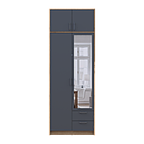 Антресоль Doros Ронді Дуб Артізан/Графіт 2 ДСП 82х52х41 (80737812), фото 4