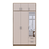 Антресоль Doros Ронді Дуб Артізан/Кашемір 3 ДСП 121х52х41 (80737823), фото 5