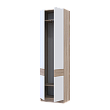 Шафа для одягу Doros Сола Дуб Сонома/Білий ДСП 60х40х215 (44900344), фото 4