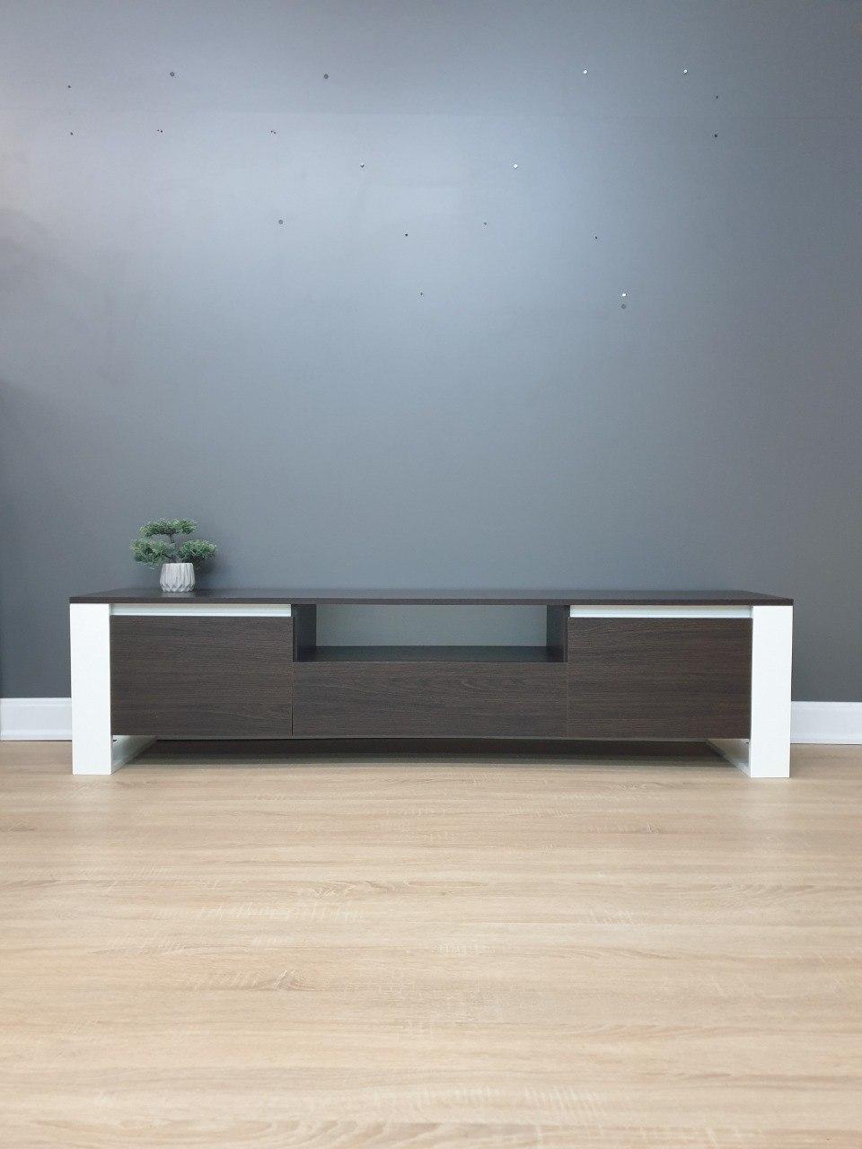 Тумба-ТВ «Одіссей» Дуб Венге Магія/Білий, фото 1