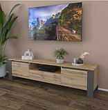 Тумба-ТВ  Дуб аппалачи - антрацит Бетон/Білий, фото 6