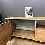 Тумба-ТВ Білий - антрацит, фото 5