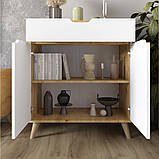 Комод у вітальню з чорними ніжками М-ЗОН Борн 750 Дуб Артизан/Антрацит (MZN-031049), фото 3