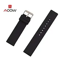 Ремінець силіконовий для розумних смарт годинників Smart Watch 22 мм Amazfit Samsung Huawei годинникові ремінці 22mm Чорний