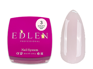 База Edlen Cover Base Nude No03, 30 мл (молочний із персиковим відтінком)