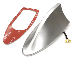 Автомобільна антена для зовнішнього стайлінгу FM-радіо "Плавник акули"- срібляста 1 штука