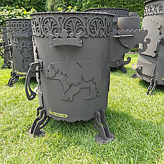 Пічка під казан "Ведмідь -1" сталь 4мм (до казанів 8л, 10л, 12л)