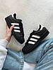 Кросівки Adidas Superstar Black White Чоловічі Жіночі Адідас Суперстар чорно-білі шкіра демісезон, фото 11