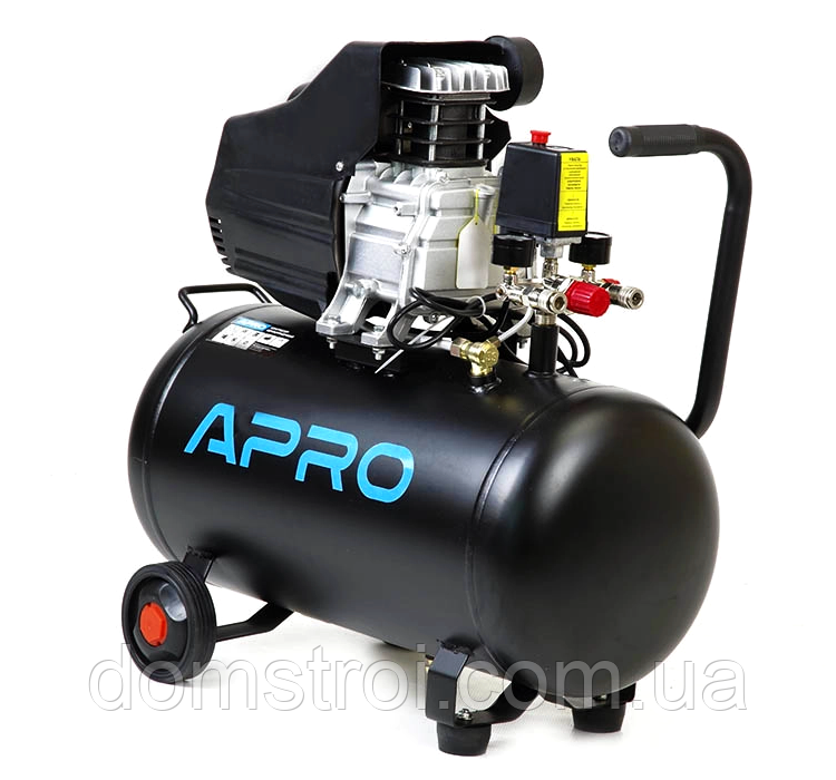 Компресор одноциліндровий 50л 8бар 1500Вт APRO OFD-50 (850176)