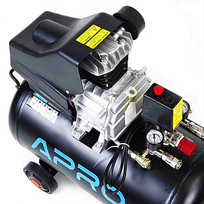 Компресор одноциліндровий 50л 8бар 1500Вт APRO OFD-50 (850176), фото 2
