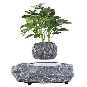 Магнітний левітаційний горщик для рослин HCNT Magnetic Levitating Pot M5B-P Grey M005B-P