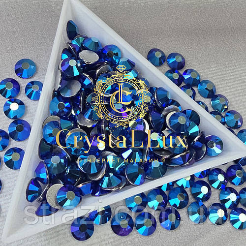 Стразиss30SapphireAB(CobaltAB)(6.5мм)50шт"Premium"
