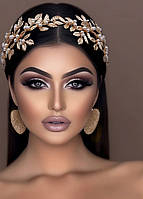 Тіара/Діадема/Корона/Весільний обруч зі стразами /Прикраса на голову /Прикраса для волосся для фотосесії /весіль /виступів конкур