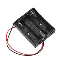 Бокс для акумуляторів АА холдер з контактами (3ак)