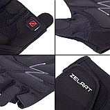 Рукавички для фітнесу та силових тренувань Zelart SB-161564 Чорний (S-2ХL), фото 7