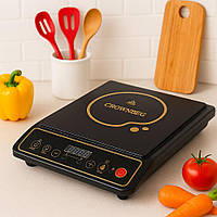 Індукційна плита, 2000Вт, 1 конфорка, СВ-1323/ Настільна плита електрична / Електроплита індукційна