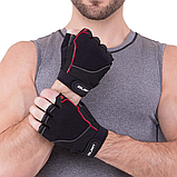 Рукавички для фітнесу та силових тренувань Zelart SB-161564 Чорний (S-2ХL), фото 7