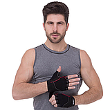 Рукавички для фітнесу та силових тренувань Zelart SB-161564 Чорний (S-2ХL), фото 8