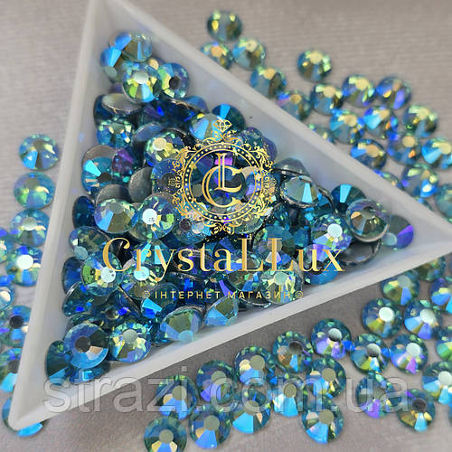 Стразиss30AquamarineAB(6.5мм)50шт"Premium"