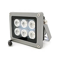 Прожектор спрямований із сутінковим датчиком YOSO 12 V 8 W, 6 LED, IP66, кут огляду 60°, дальність до 30 м,