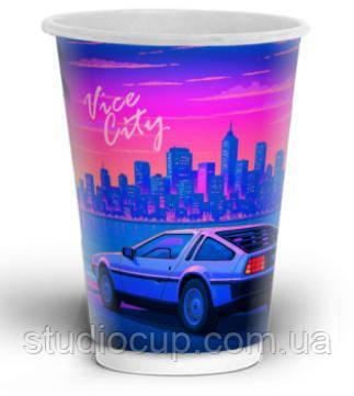 Стакан двошаровий Vice City 275 мл кр,80 (25шт./уп., 500 шт / ящик), фото 1