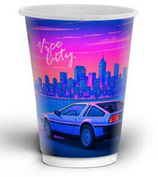 Стакан двошаровий Vice City 275 мл кр,80  (25шт./уп., 500 шт / ящик)