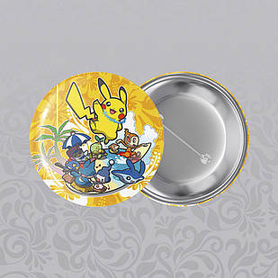 Значок 32 мм Аніме Pokemon 008