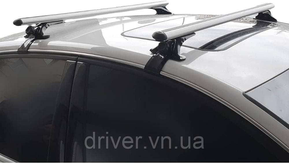 Автобагажник для гладкой крыши Oluksuz V4 (хром, пара) для Mercedes S-сlass W221