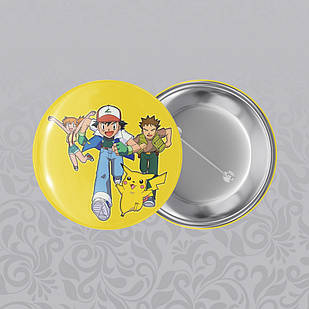 Значок 44 мм Аніме Pokemon 010