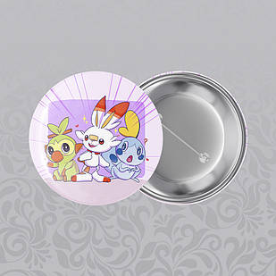 Значок 32 мм Аніме Pokemon 011