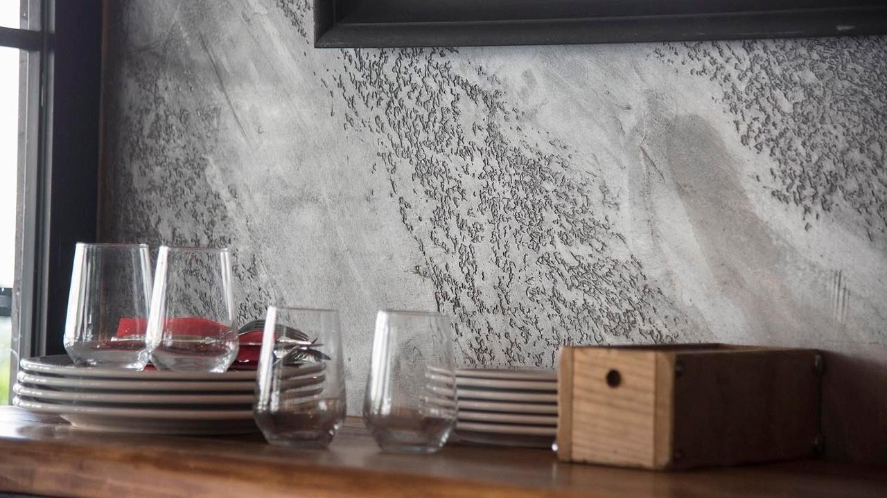 Мікроцемент, декоративна штукатурка для стін Granito Wall (білий колір) 20 кг, фото 1