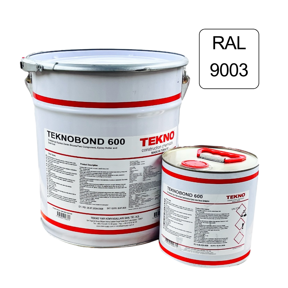 Епоксидна фарба Teknobond 600 20 кг Біла (RAL 9003)