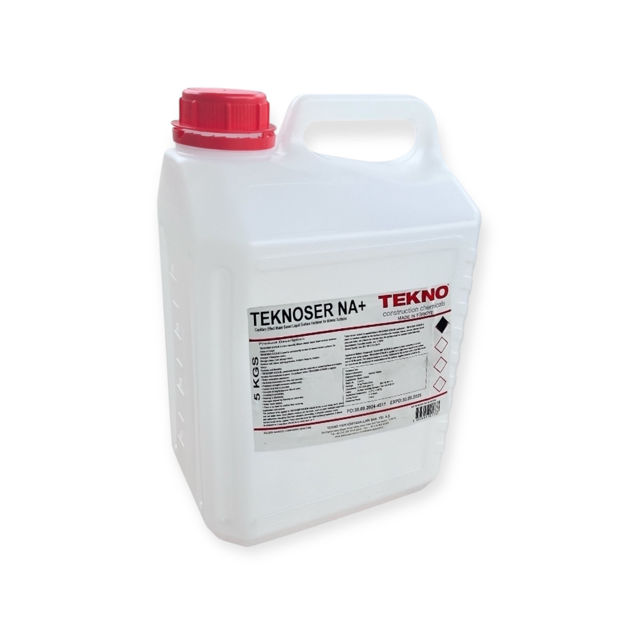 Зміцнювач та знепилювач бетону Teknoser Sodyum 5 (kg) - рідкий силікат-натрієвий, фото 1