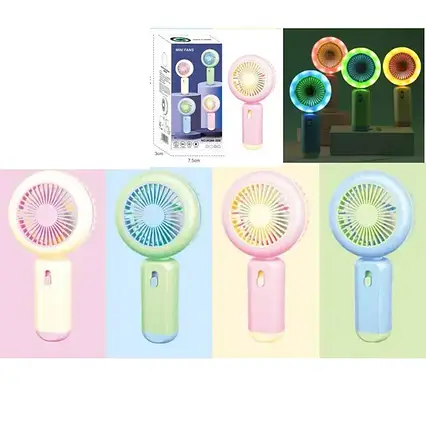 Вентилятор 2в1 MK 5614 2 режими акумулятор USB підсвітка