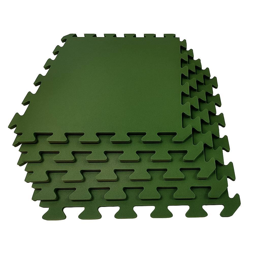 М'яка підлога килимок-пазл (татамі ластівчин хвіст)  IZOLON BASE 50х50х1см Олив
