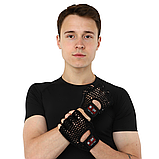 Рукавички для фітнесу та силових тренувань BODY SCULPTURE WorkOut BJBW-83-H Чорний (S-ХL), фото 6